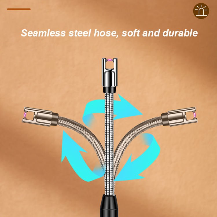 High Quality Rechargeable Kitchen Lighter USB Charging Natural Gas Incense Candle Igniter Gun Outdoor Kitchen Lighter