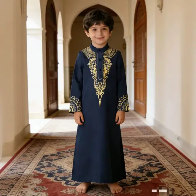 Boys' Foreign Trade Long-Sleeve Clothing with Floral Patterns and Small Stand Collar for Spring and Autumn, Children's Clothing Ins