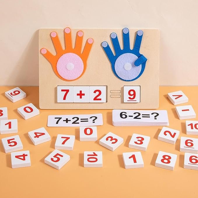 Finger Math Toy Subtraction for Math Manipulates Number Block Toy
