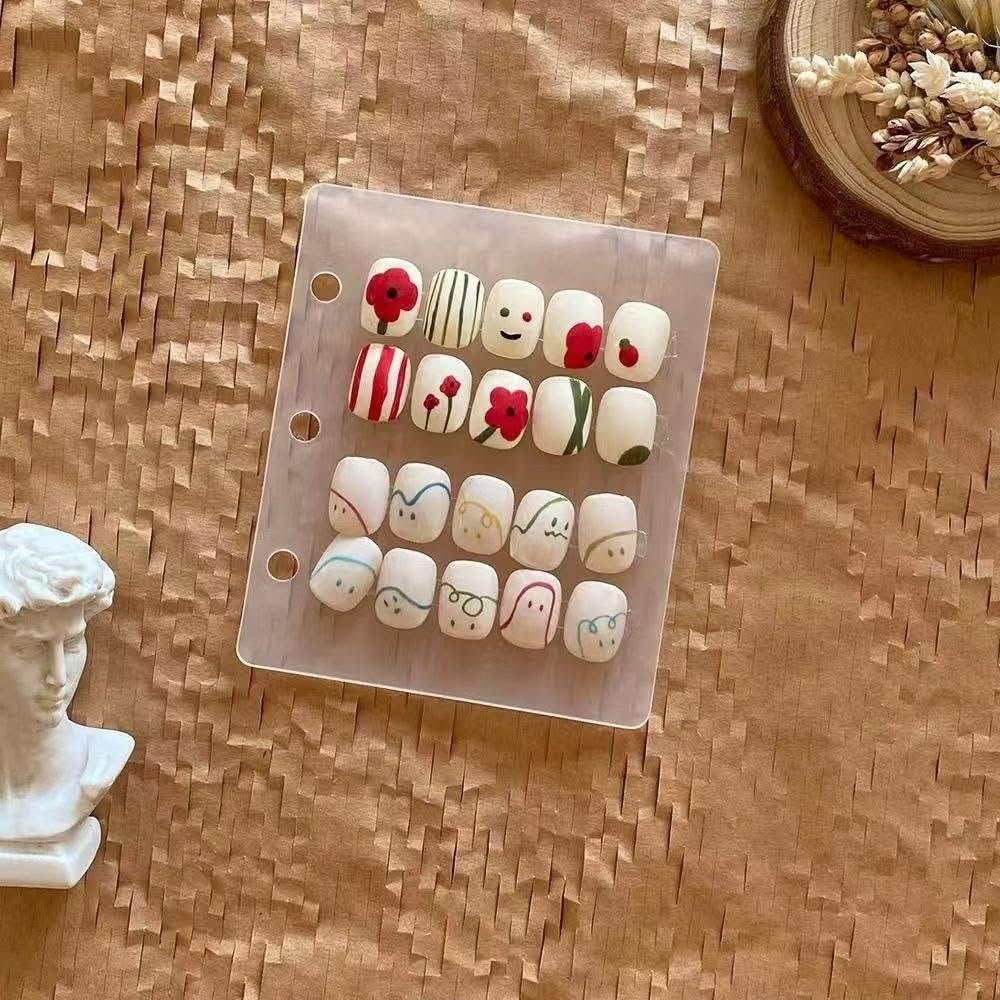 Press-On Nail Storage Album,Loose-Leaf Collector's Binder,DIY Nail Storage,Nail Art Display Book,Handmade Nail Organizer,A Gift for Yourself